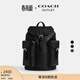 蔻馳（COACH）奧萊男士男包WARNER 雙肩包大容量背包 SV/黑色