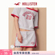 HOLLISTER25夏Y2K澤西風(fēng)撞色運動(dòng)半身裙裙褲女裝343-5104 淺灰色 XXS (160/58A)