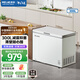 美菱冰柜301/300升臥式頂開(kāi)門(mén)家用商用兩用減霜冷藏冷凍大容量冷柜一級能效斷電保鮮小冰箱補貼電冰柜 BC/BD-300DT-白 300L