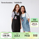 巴拉巴拉女童裙子兒童背帶裙夏裝【庫洛米商場(chǎng)同款】牛仔假兩件連衣裙 牛仔淺藍88101 160