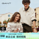 GANT/甘特25秋冬新款女士純綿羊毛衣費爾島條紋絞花休閑長(cháng)袖針織 107-暖島米咖 L