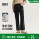 森馬（Semir）森柔牛仔|牛仔褲女港風(fēng)舒適闊腿褲顯瘦秋季女生長(cháng)褲103524124001A