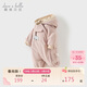 戴維貝拉【商場(chǎng)同款】冬裝嬰兒衣服寶寶加絨加厚連體衣男寶服女寶