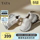 他她（TATA）女鞋厚底鞋子時(shí)尚百搭休閑鞋百搭增高老爹鞋 米/銀 37