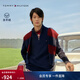 Tommy Hilfiger【混紡】秋冬男裝商務(wù)休閑純色半拉鏈立領(lǐng)針織衫毛衣 藏青色DW5 M （推薦：135-150斤）