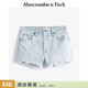 Abercrombie & Fitch美式復古氣質(zhì)水洗做舊磨邊牛仔褲短褲25夏季女裝149-5068 藍色 28 R (165/72A)標準版