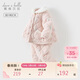戴維貝拉兒童毛絨家居服套裝女童夾棉加厚睡衣女寶寶冬裝