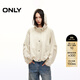 ONLY2025秋季新款潮流機能風(fēng)純色抽繩寬松連帽外套女|125136010 C02 泡沫沙色 S (160) 80A