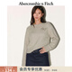 Abercrombie & Fitch美式舒適慵懶風(fēng)百搭LOGO羅紋長(cháng)袖針織衫毛衣25秋冬女裝150-5460 卡其色 M (165/96A)