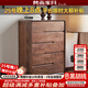 梵而五斗柜實(shí)木北美黑胡桃臥室床頭六斗櫥柜客廳置物收納儲物餐邊柜子 拾物五斗柜·高腳款【獨板】