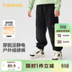 巴拉巴拉童裝男童長(cháng)褲加絨中大童褲子秋冬拼接搖粒絨潮酷