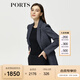 PORTS 寶姿秋冬新品女裝西裝夾克外套ALM9N006NCF022 丈青-1 XS (2)