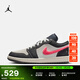 耐克喬丹女子輕便AJ1板鞋冬季新款皮面平底運動(dòng)鞋JORDAN IM6565 014淺石黑/帆白/潘趣紅/棉布白 39