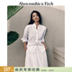 Abercrombie & Fitch經(jīng)典小麋鹿圖案女裝25春夏亞麻混紡通勤長(cháng)袖襯衫140-5081 白色 XL (170/112A)