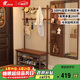 睿帆實(shí)木衣帽架入戶(hù)門(mén)口換鞋凳掛衣架一體落地立式衣架鞋架玄關(guān)置物架