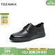天美意男鞋送老公商場(chǎng)同款系帶百搭商務(wù)休閑男休閑皮鞋新款 黑色 42