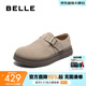 百麗（Belle）復古全包勃肯鞋男新款春商場(chǎng)同款戶(hù)外休閑工裝鞋8UA01CM5 灰色 39 (245mm)