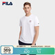 FILA 斐樂(lè )官方男子短袖T恤夏季簡(jiǎn)約圓領(lǐng)商務(wù)休閑通勤短袖衫