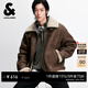 杰克·瓊斯（JACK&JONES）男裝春季新款棉服百搭保暖日常通勤經(jīng)典翻領(lǐng)毛領(lǐng)外套225409036 E08深棕色 M （175）