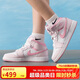 Jordan大童女休閑鞋喬丹AJ1 秋冬新款 中幫運動(dòng)鞋DQ8423-600粉白40