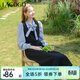 LAGOGO法式黑色簡(jiǎn)約連衣裙女拉谷谷春季新款氣質(zhì)百搭彈力背心裙子 黑色(W1) L