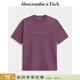 Abercrombie & Fitch美式復古舒適經(jīng)典百搭棉質(zhì)LOGO圓領(lǐng)短袖T恤25秋季男裝175-5430 紫紅色 XL (180/116A)