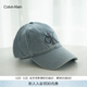 Calvin KleinJeans男女情侶經(jīng)典ck刺繡徽標美式復古鴨舌帽牛仔棒球帽禮物