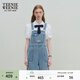 Teenie Weenie小熊女裝春夏裝牛仔背帶短褲簡(jiǎn)約時(shí)尚休閑通勤連體褲 淺藍色 M (165)