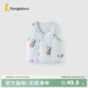 童泰（TONGTAI）嬰兒馬甲秋冬純棉夾棉男女寶寶衣服加厚背心坎肩馬夾外出上衣 藍色 90 cm