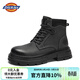 Dickies男士馬丁靴男英倫風(fēng)高幫時(shí)尚戶(hù)外男款潮流工裝靴 黑灰 41 