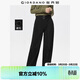 佐丹奴褲子女2026年春新款磨毛配腰帶通勤高腰直筒休閑褲05415672