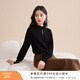 香影【抗起球科技羊毛衫】2025新款慵懶風(fēng)松弛感半高領(lǐng)毛衣女秋冬 黑色 M