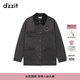 DZZIT地素棉服冬季復古丹寧主義時(shí)尚牛仔外套女 深灰色 M