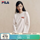 FILA 斐樂(lè )馬上起飛情侶男女套頭衛衣2026春新年款海棠花針織長(cháng)袖上衣