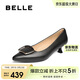 百麗高跟單鞋女秋季商場(chǎng)同款通勤單鞋D3N1DCQ5 黑色 38