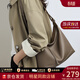 viney牛皮斜挎包包女包輕奢單肩手提包品牌生日禮物送女友老婆 【大象灰】高檔實(shí)用通勤托特包 時(shí)尚百搭休閑腋下包