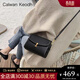 CALWAN KEODH包包女包新款2026真皮小方包單肩斜挎生日禮物送女友老婆 【黑色】高端品牌時(shí)尚復古百搭簡(jiǎn)約女士包高級感實(shí)用