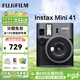 富士（FUJIFILM）拍立得instax mini99 mini90/40minievo一次成像相機 即拍即得相紙 生日禮物 送禮獎品 女生禮物 MINI 41 黑色【店鋪特價(jià)】 官方標配【不含相紙