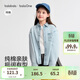 巴拉巴拉【balaOne】女童襯衫兒童長(cháng)袖2026春全棉牛仔衫時(shí)尚