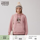 Teenie Weenie小熊女裝連帽衛衣冬季時(shí)尚簡(jiǎn)約休閑美式粉色上衣外套 粉色 S (160)
