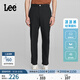 Lee涼涼褲舒適經(jīng)典直筒Logo織標輕薄男休閑褲顯瘦潮LMB008151100 黑色 31
