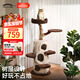 獸牌樹(shù)屋貓爬架大型貓樹(shù)貓窩一體實(shí)木貓抓柱小戶(hù)型貓架子豪華貓屋暖冬 樹(shù)屋貓爬架【經(jīng)典色】