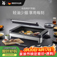 WMF家用電焗燒烤爐 無(wú)煙電烤爐烤肉鍋烤盤(pán)烤串機 電燒烤爐（帶蓋） 1層