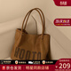 viney新款包包女包大容量帆布托特包單肩包生日禮物送女友老婆 【深卡其】高檔實(shí)用學(xué)生手提包 時(shí)尚百搭品牌通勤購物袋