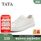 他她（TATA）時(shí)尚休閑男士簡(jiǎn)約舒適百搭板鞋秋冬新款小白鞋VNQ01CM4 白色 40