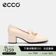 愛(ài)步（ECCO）樂(lè )福鞋女 簡(jiǎn)約百搭優(yōu)雅淺口粗跟正裝單鞋高跟鞋女 型塑290953 石灰色29095301378 36 （尺碼偏大）
