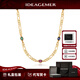 IDEAGEMER費加羅黃金色寶石項鏈男高級感小眾輕奢百搭素鏈鎖骨鏈禮物 費加羅寶石項鏈【50cm】