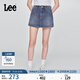 Lee日常經(jīng)典五袋款設計中藍色女士牛仔裙褲休閑潮流LWB009914101 中藍色 29