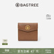BAGTREE包包樹(shù) 真皮錢(qián)包復古多卡位卡包女士頭層牛皮錢(qián)包生日禮物女 大象灰/烤棕色