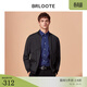 Brloote/巴魯特棉衣男商務(wù)休閑短款棉服秋冬季男士輕薄棉襖外套 黑色 175/96A